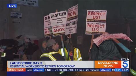 Will the LAUSD employee strike go past its three-day mark?